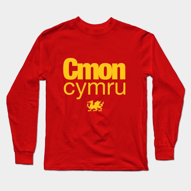 C'mon Cymru - Wales football Euro 2020 Long Sleeve T-Shirt by Wales Football Store